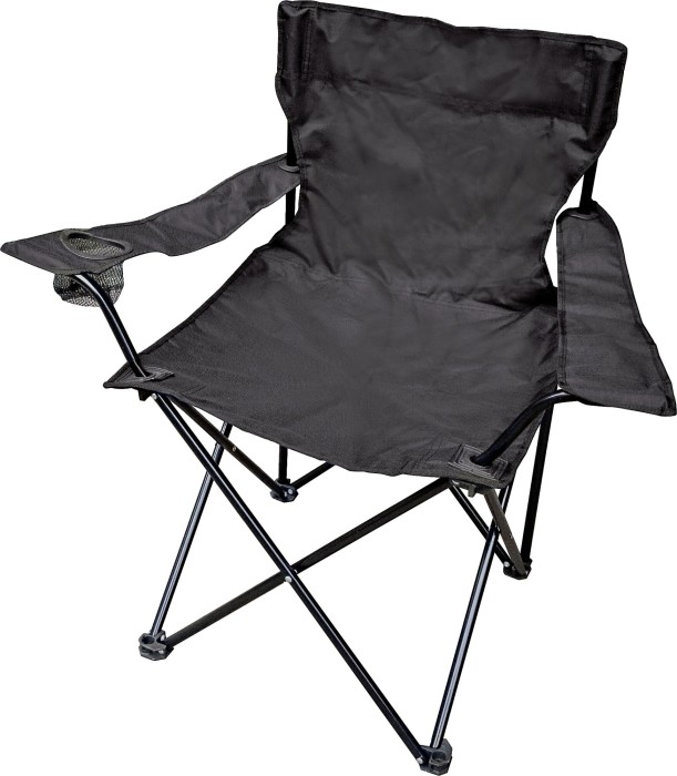 Westerholt Camping-Stuhl, Faltarmlehnstuhl, 50 x 80 cm, faltbar, schwarz, inkl. Tragetasche, 1067-02